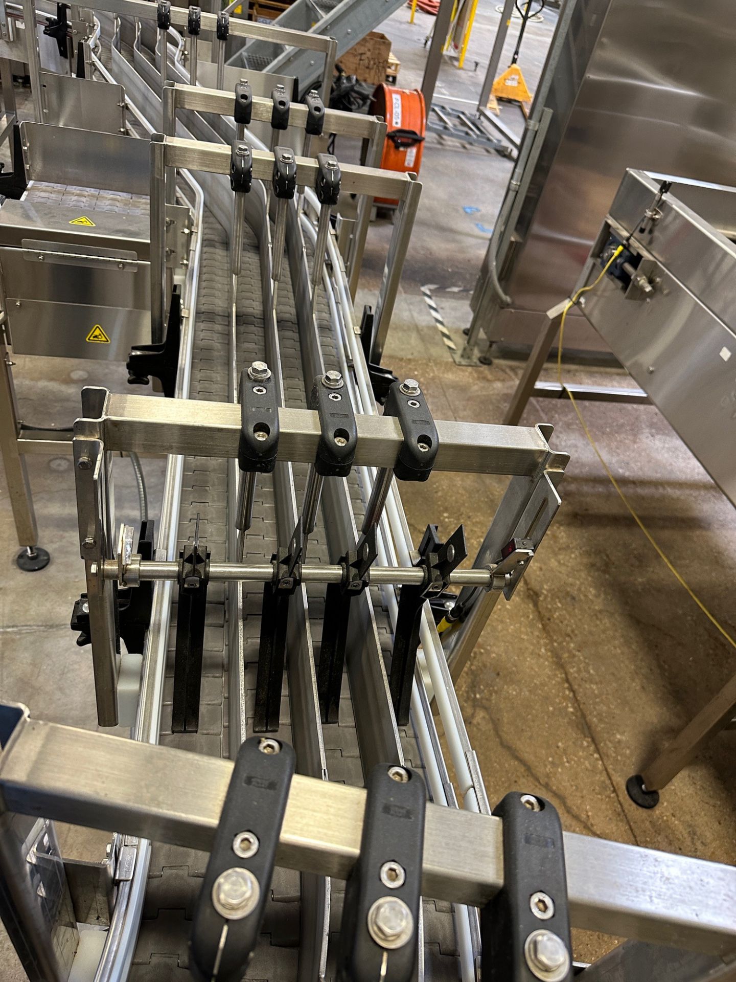 Bevco Conveyor over Stainless Steel Frame (Approx. (4) 3.25" Belts x 16' with 90 Degree Turn) - Image 2 of 4