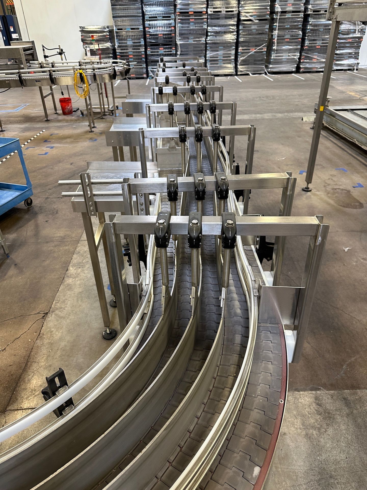 Bevco Conveyor over Stainless Steel Frame (Approx. (5) 3.25" Belts x 25' to Laning | Rig Fee $750 - Image 5 of 6