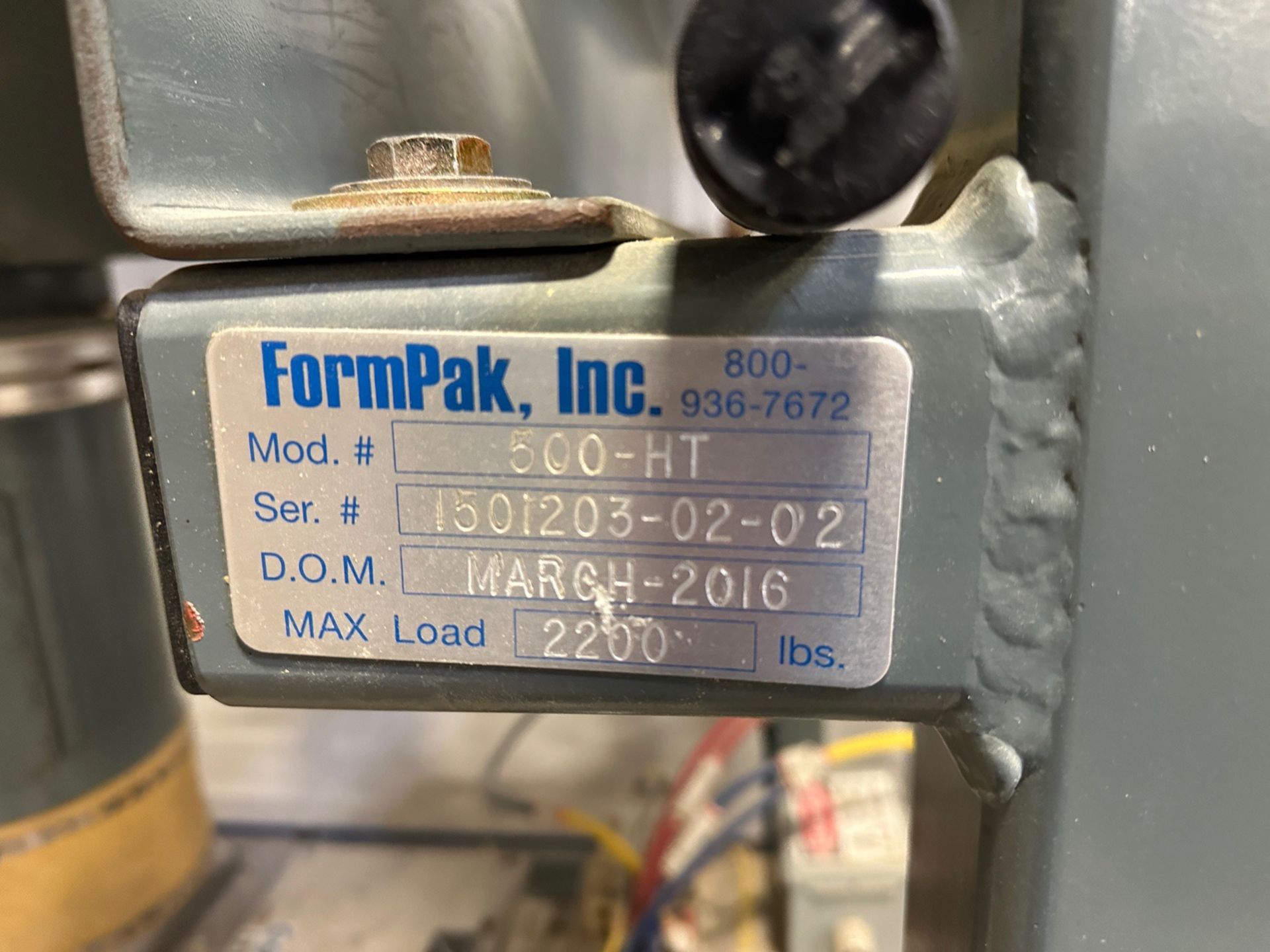 2016 FormPak Model 500-T Supersack Unloading Station, Harrington - Subj to Bulk | Rig Fee $500 - Image 6 of 6