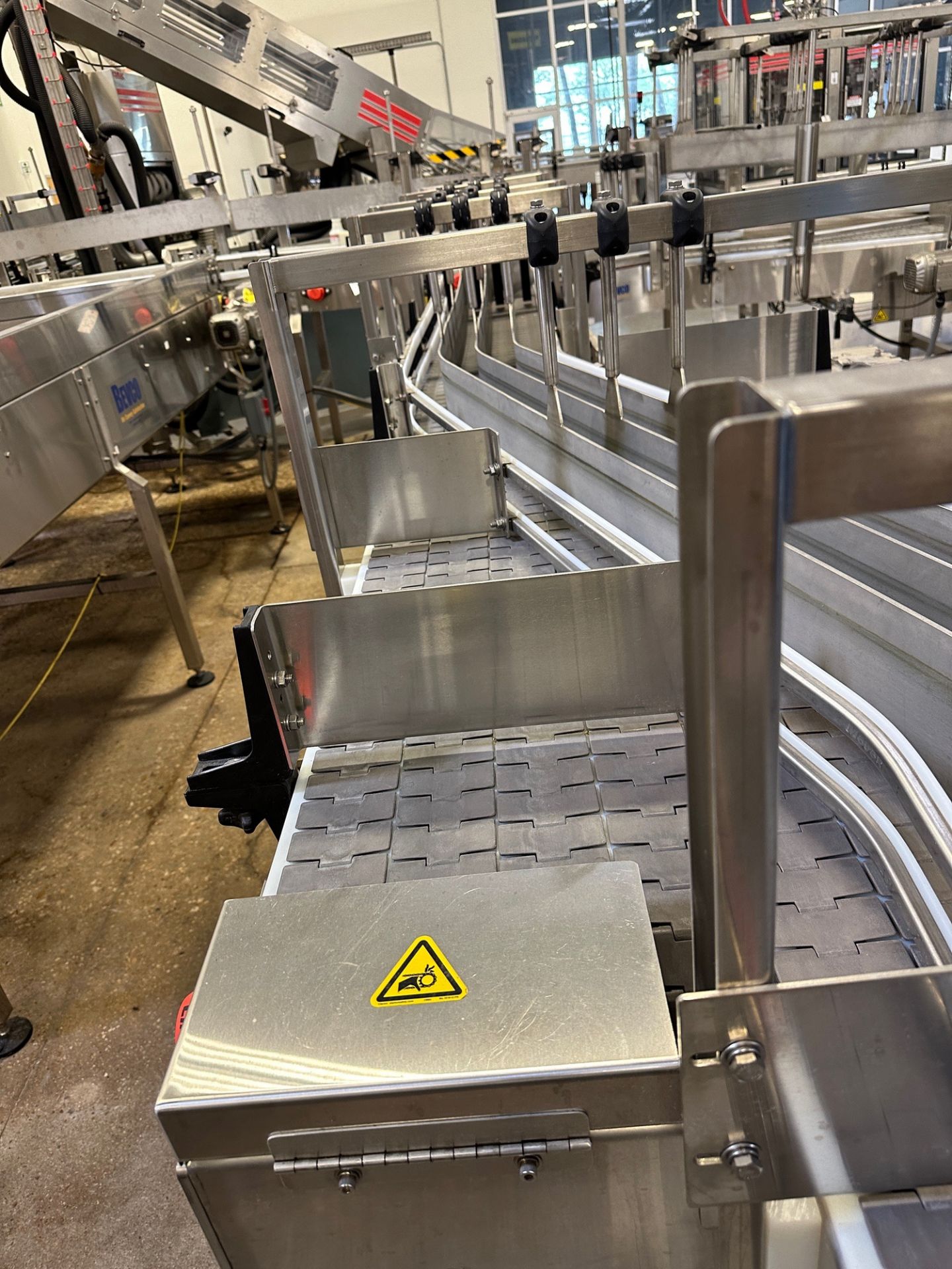 Bevco Conveyor over Stainless Steel Frame (Approx. (4) 3.25" Belts x 16' with 90 Degree Turn) - Image 3 of 4