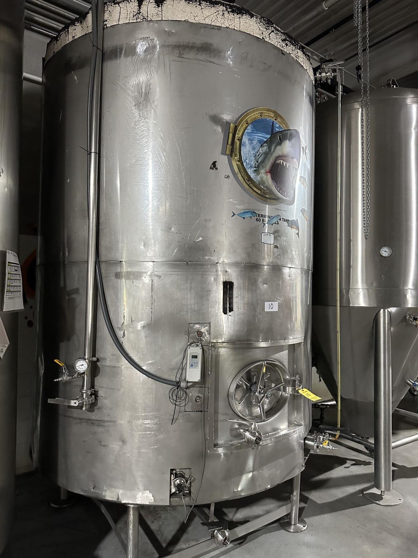 60 BBL Stainless Steel Determination Tank, Glycol Jacketed