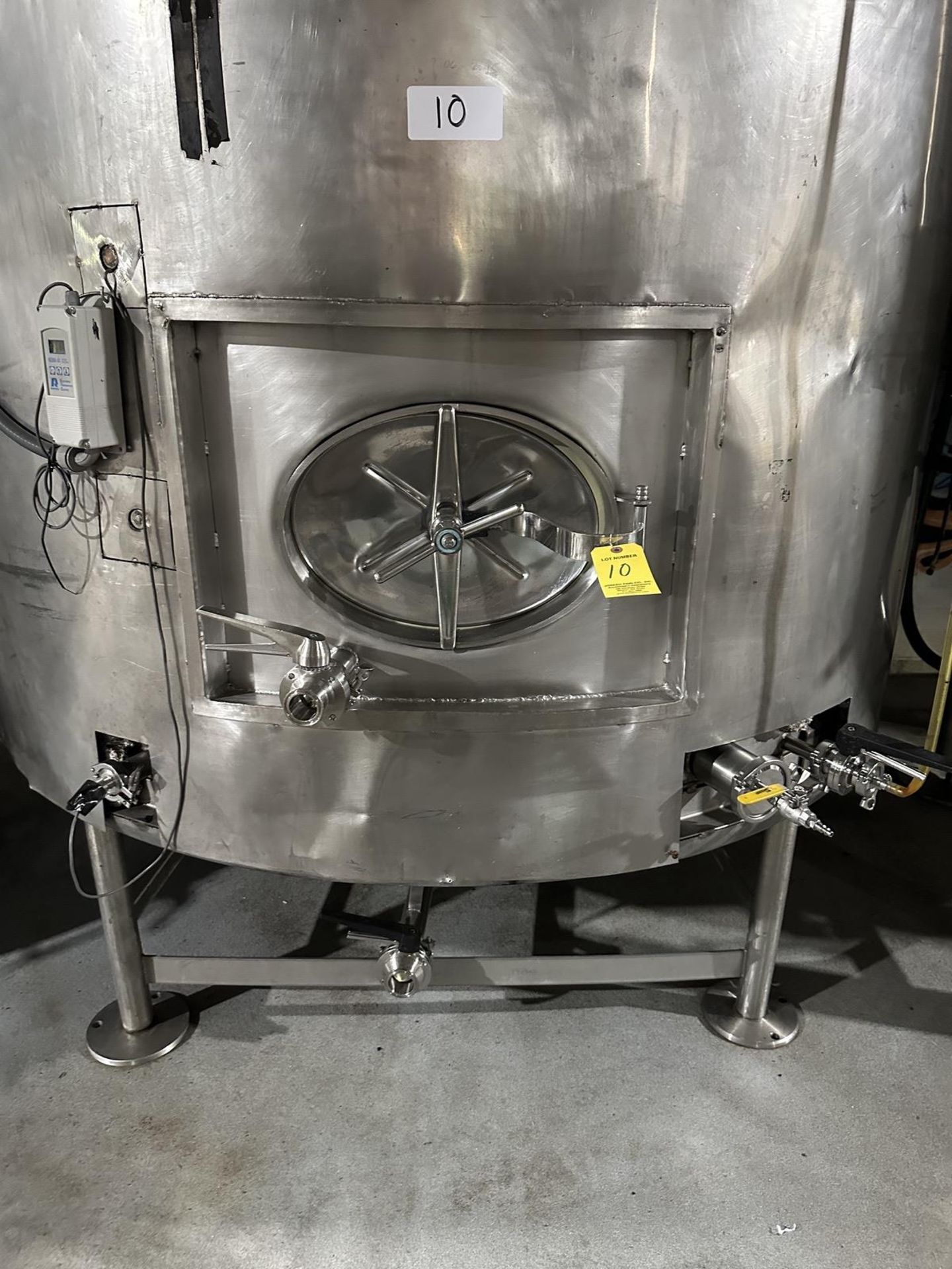 60 BBL Stainless Steel Determination Tank, Glycol Jacketed | Rig Fee $350 - Bild 3 aus 4