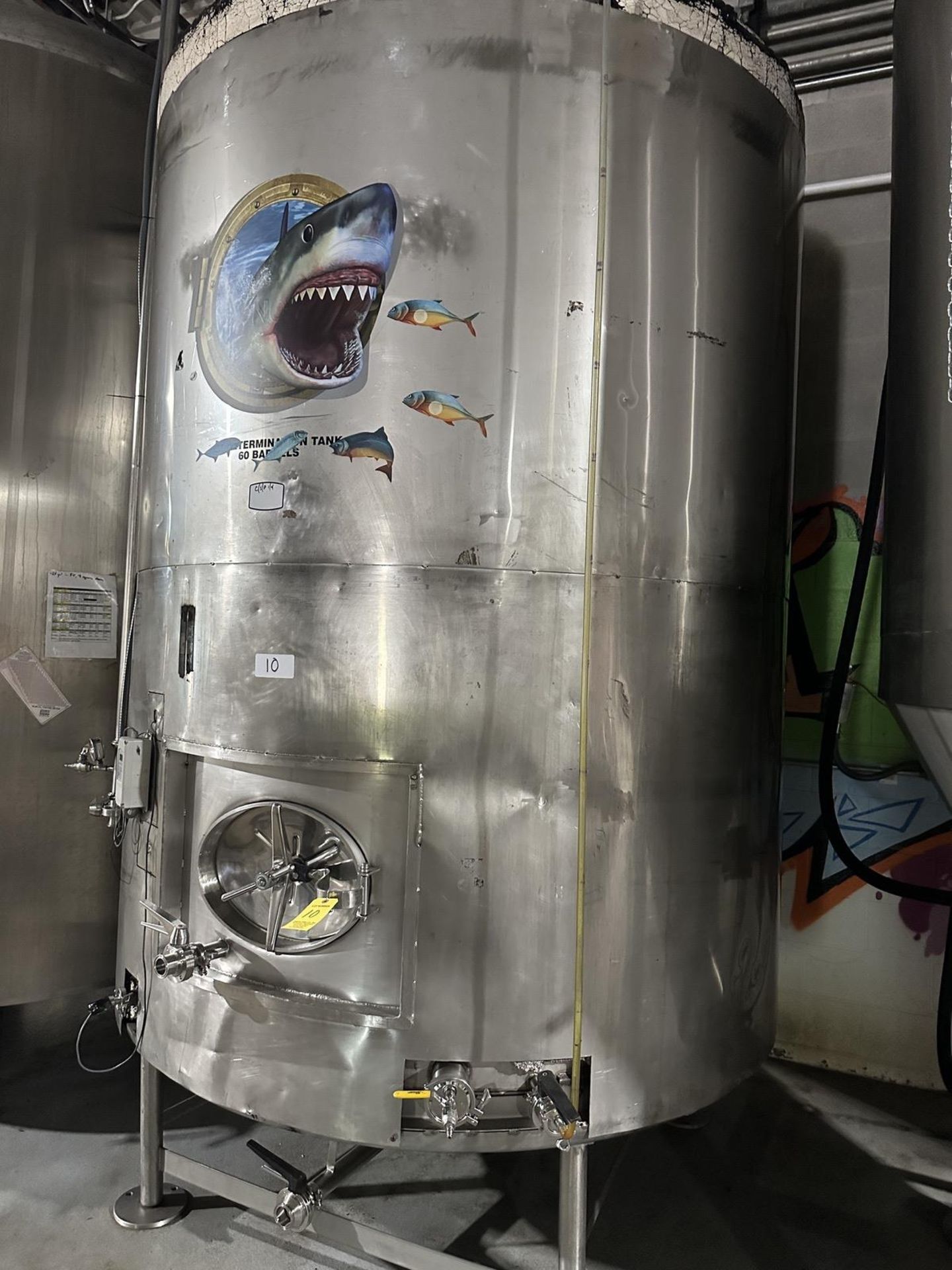 60 BBL Stainless Steel Determination Tank, Glycol Jacketed | Rig Fee $350 - Image 2 of 4