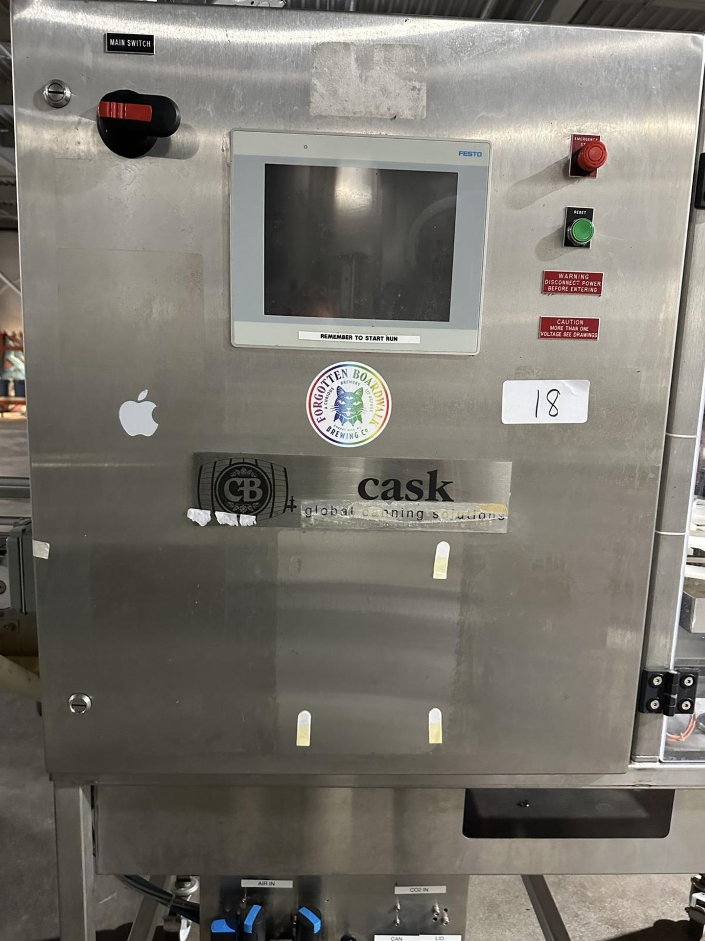 2019 Cask Model ACS-VS 6-Head Canning Line, Single Head Seamer, with Depalletizer, | Rig Fee $1500 - Image 4 of 12