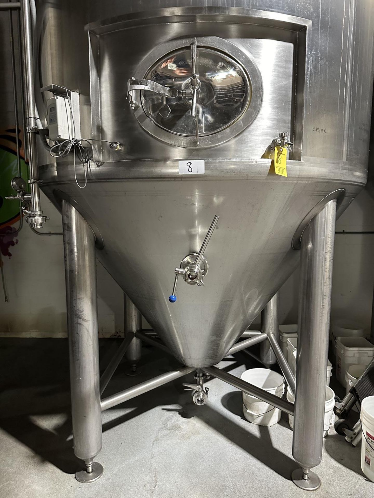 Criveller 60 BBL Stainless Steel Fermenter, Glycol Jacketed, s/n 1093-2, Nema 4X El | Rig Fee $350 - Image 3 of 5
