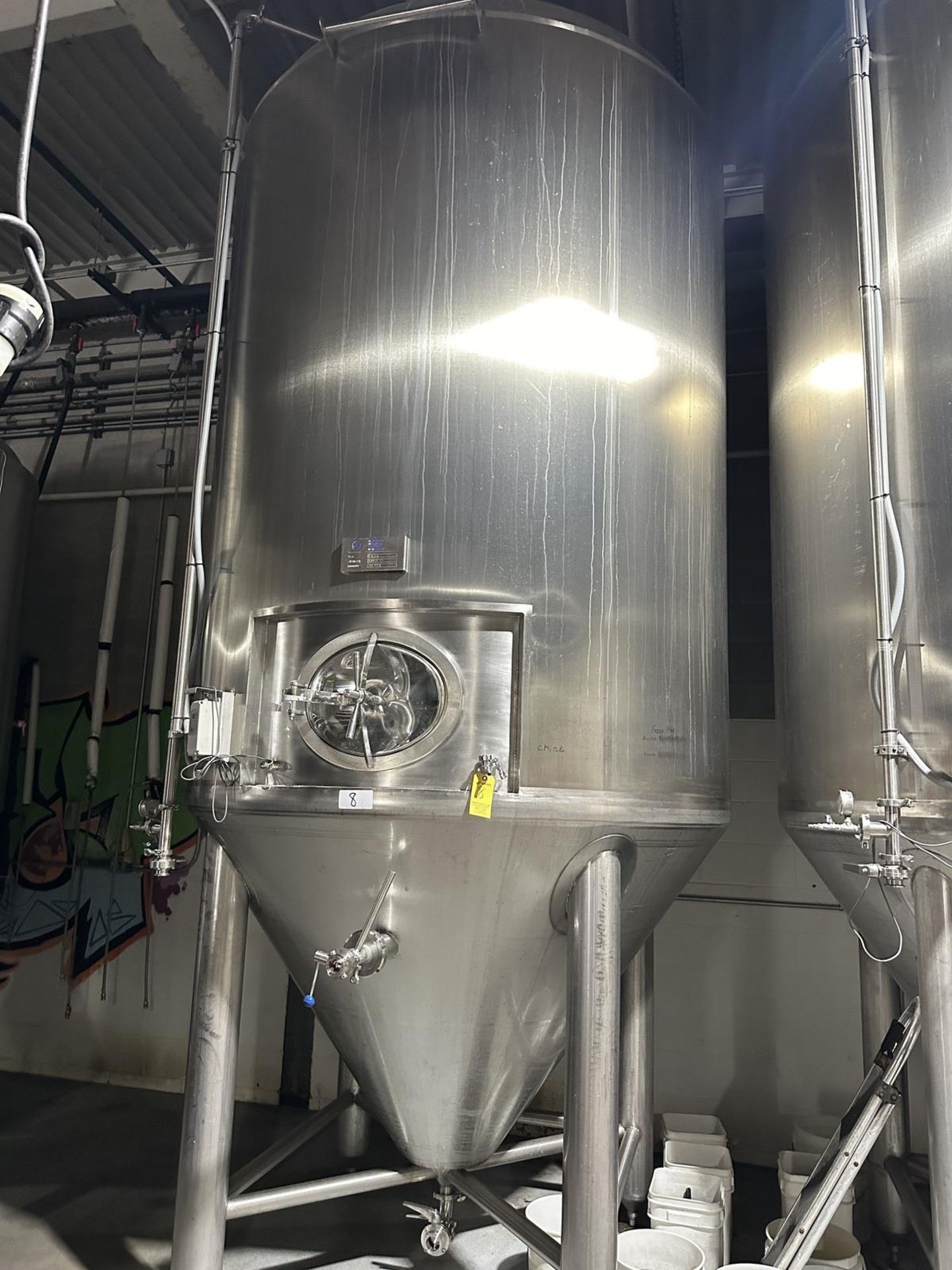 Criveller 60 BBL Stainless Steel Fermenter, Glycol Jacketed, s/n 1093-2, Nema 4X El | Rig Fee $350 - Image 2 of 5