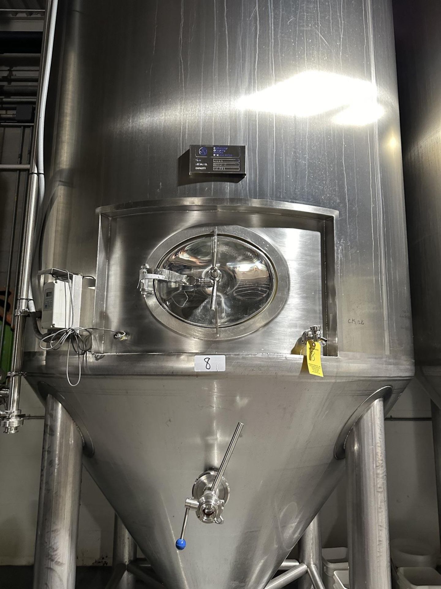 Criveller 60 BBL Stainless Steel Fermenter, Glycol Jacketed, s/n 1093-2, Nema 4X El | Rig Fee $350 - Image 4 of 5
