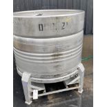Upon AG Container Systems, 200 Gallon Stainless Steel Dome Top, Cone Bottom Single Shell Pressure