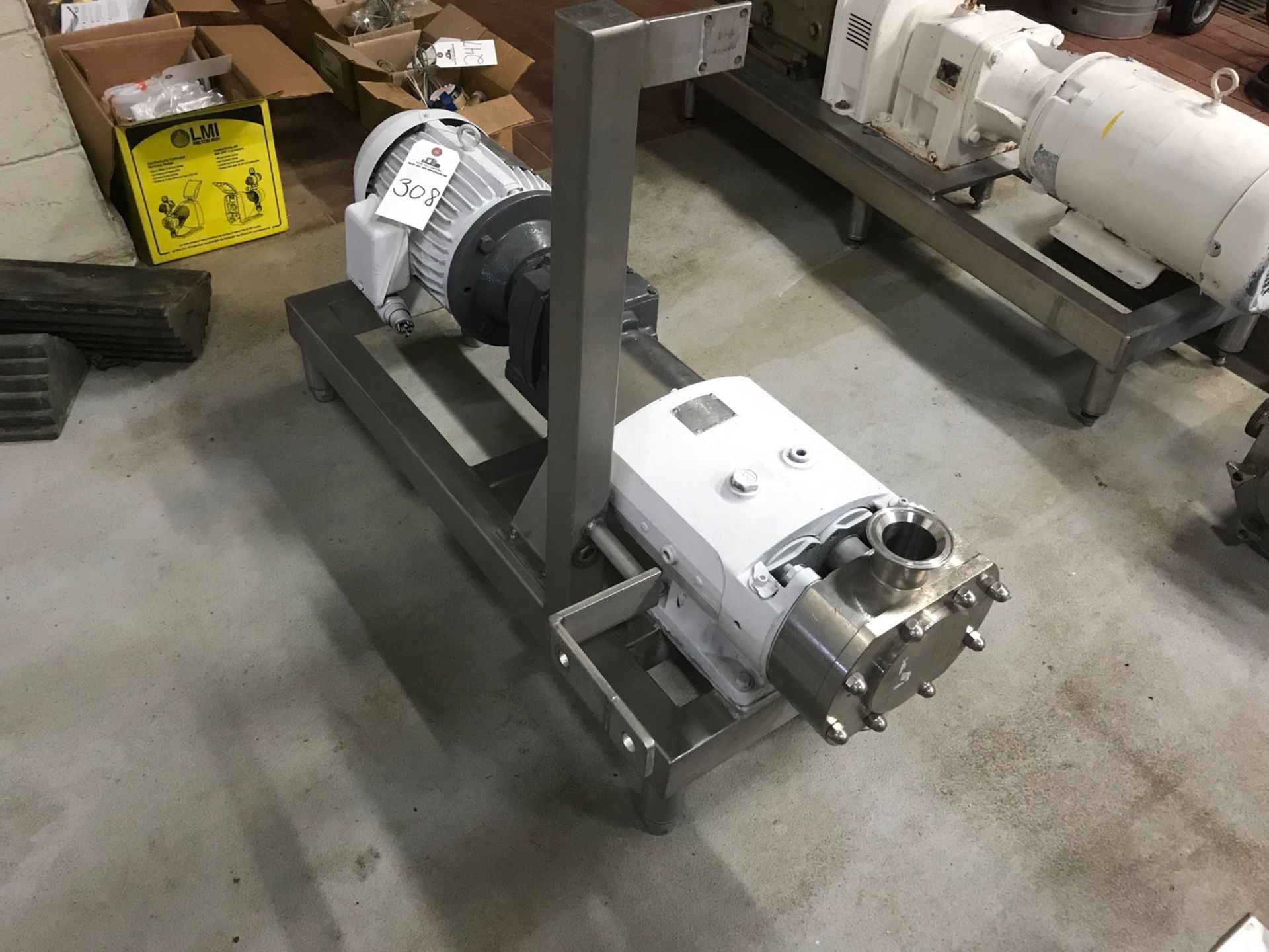 Alfa Laval SRu3/038/HD, PD Pump, 5HP, 2.5" Connections, Stainless Steel Stand