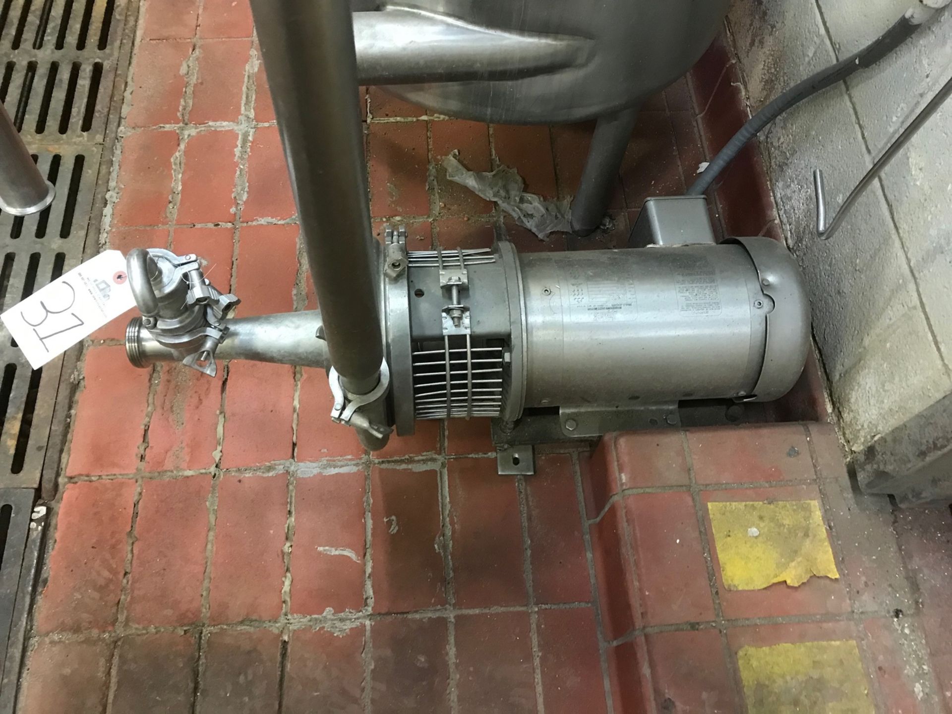 Stainless Steel Centrifugal Pump with Stainless Steel Motor, 3 HP, 3" inlet, 1.5" outlet