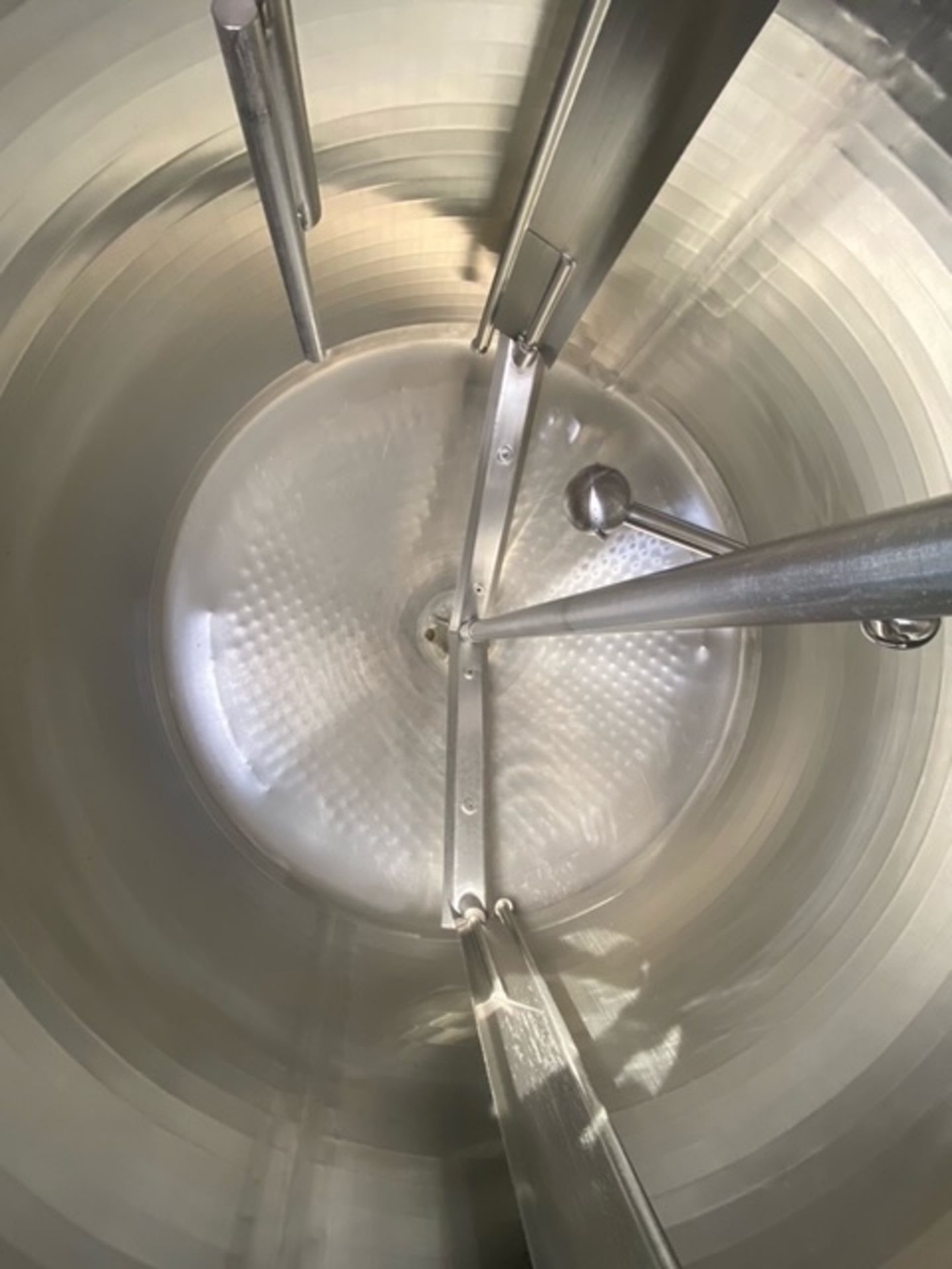 Cherry Burrell 1000 Gallon Stainless Steel Dome Top, Cone Bottom Pressure Wall Processor, Serial # - Image 2 of 2