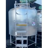 Cherry Burrell 1000 Gallon Stainless Steel Dome Top, Cone Bottom Pressure Wall Processor, Serial #