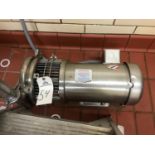 Stainless Steel Centrifugal Pump with Stainless Steel Motor, 3 HP, 2" inlet, 1.5" outlet