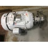 New Tri Clover C328, Centrifugal Pump, 20HP, 2.5" inlet, 1.5" outlet