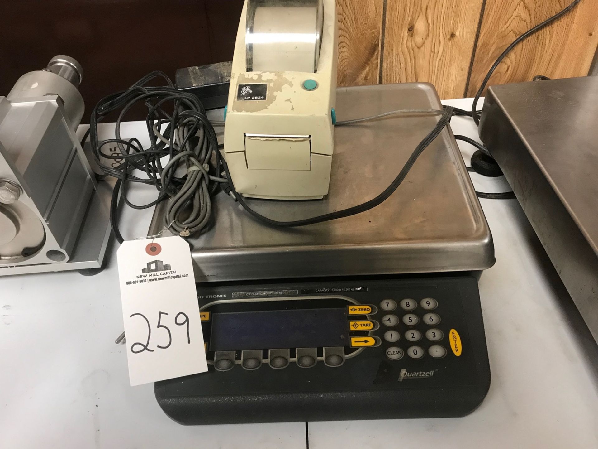 Weightronix Stainless Steel Scale with Zebra Printer