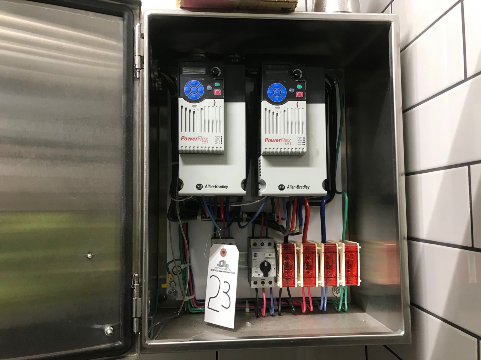 Stainless Steel Box with (2) Allen Bradley Powerflex 525 VFD