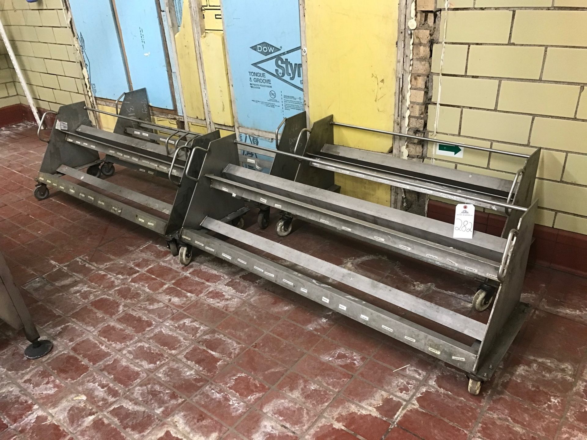 (4) Stainless SteelLabel Carts