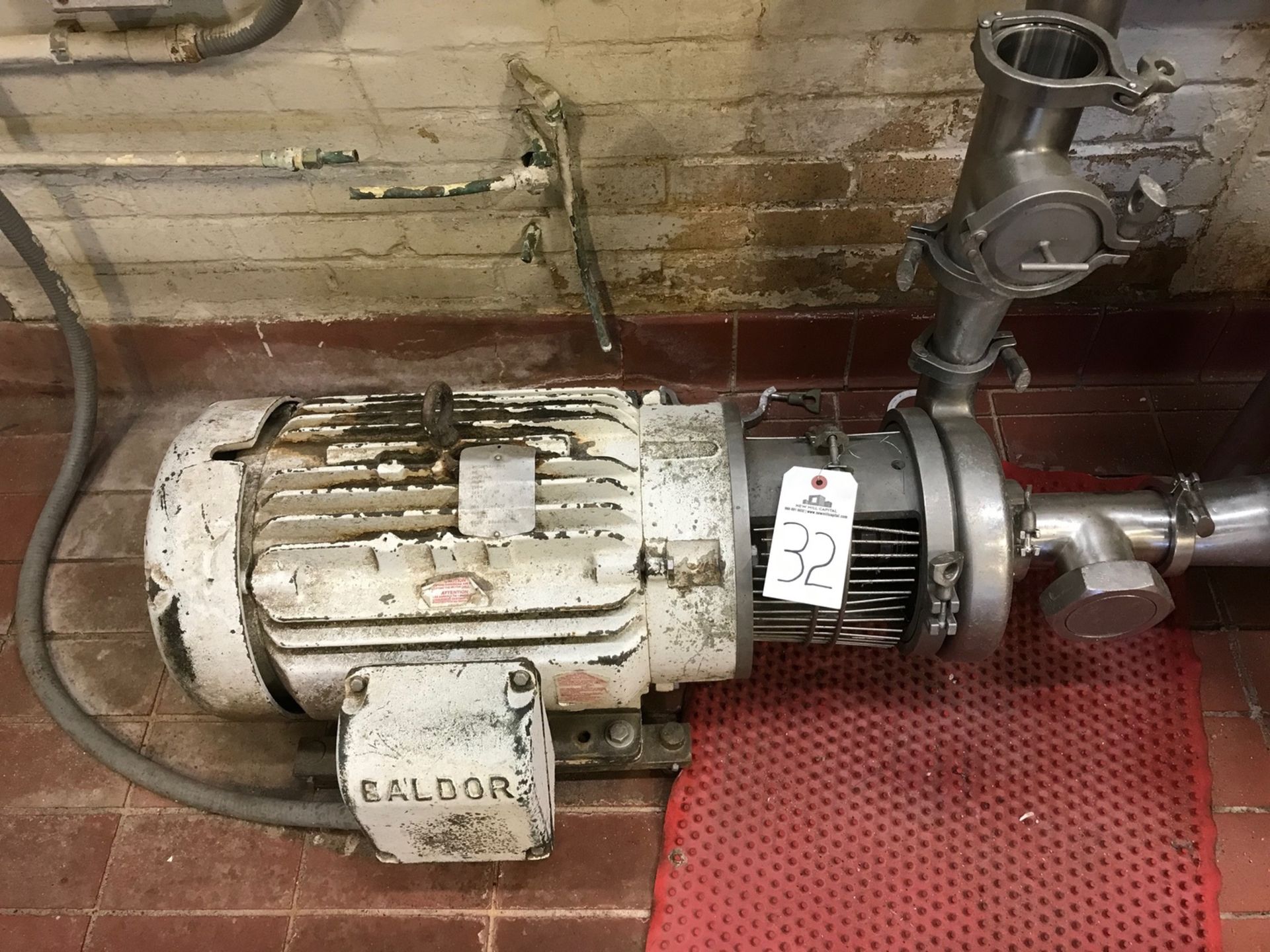 Stainless Steel Centrifugal Pump, 30 HP, 3520RPM, 3" inlet, 2" outlet