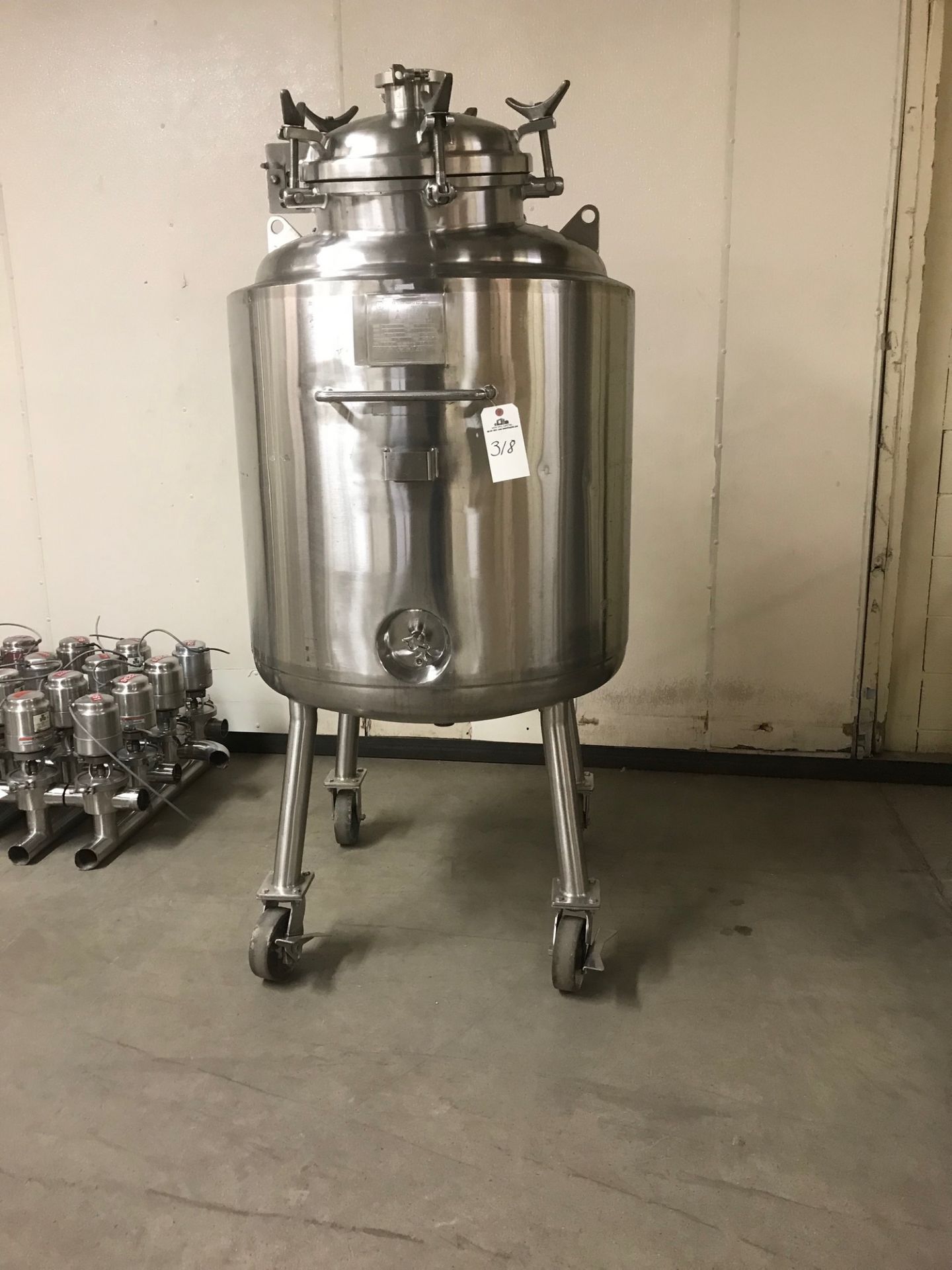 Precision Stainless 80 Gallon 3/6 Stainless Steel Dome Top, Dish Bottom, Insulated Pressure Tank