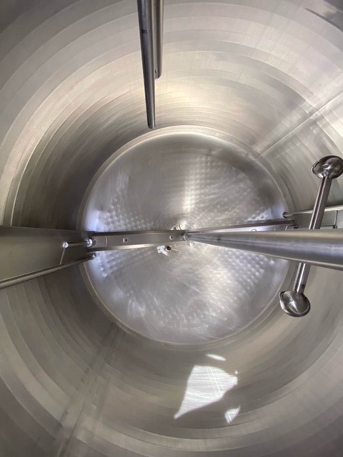 Cherry Burrell 1000 Gallon Stainless Steel Dome Top, Cone Bottom Pressure Wall Processor, Serial # - Image 2 of 2