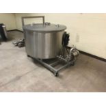 Portable Transfer Tank, 100 Gallons with 1/2HP, Stainless SteelCentrifugal Pump