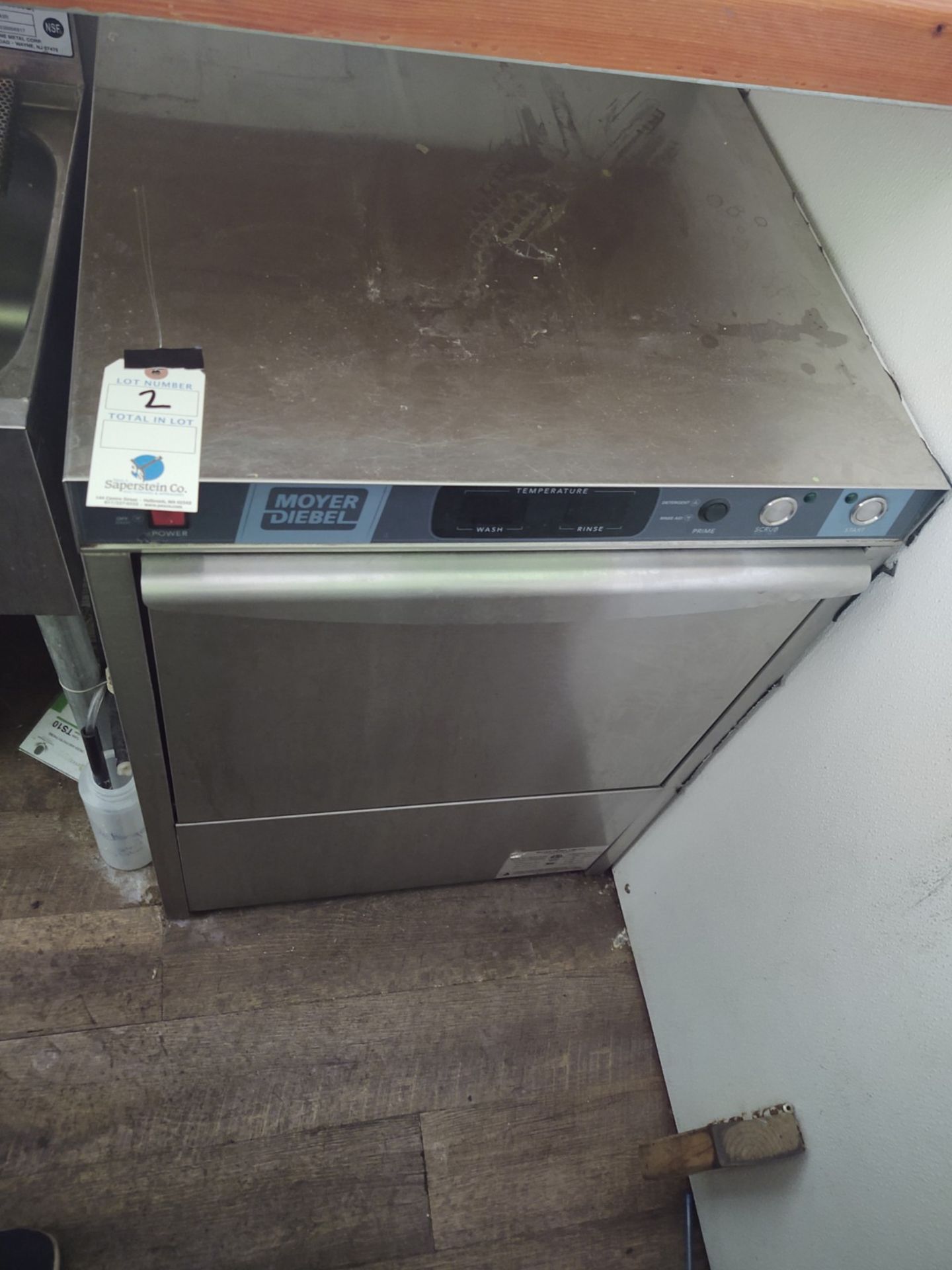 Moyer Diebel #201HT-70-M4 Stainless Steel Under Counter Commercial Dish Washer 24" (High
