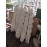 {LOT} (7) All White Umbrellas