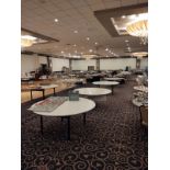 (6) 8' Wood Top Folding Tables In Ballroom (BEING SOLD BY THE PIECE - QTY x PRICE)