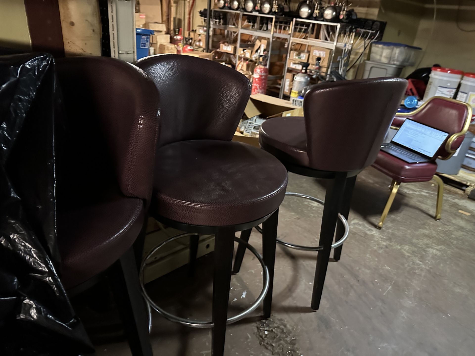 {LOT} All Seating & Furniture in the Mezzanine Area - Bar Stools, Loveseat, Upholstered Seats - Image 3 of 4