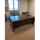 {LOT} in Office c/o: Desk, (2) Chairs, Filing Cab. No electronics