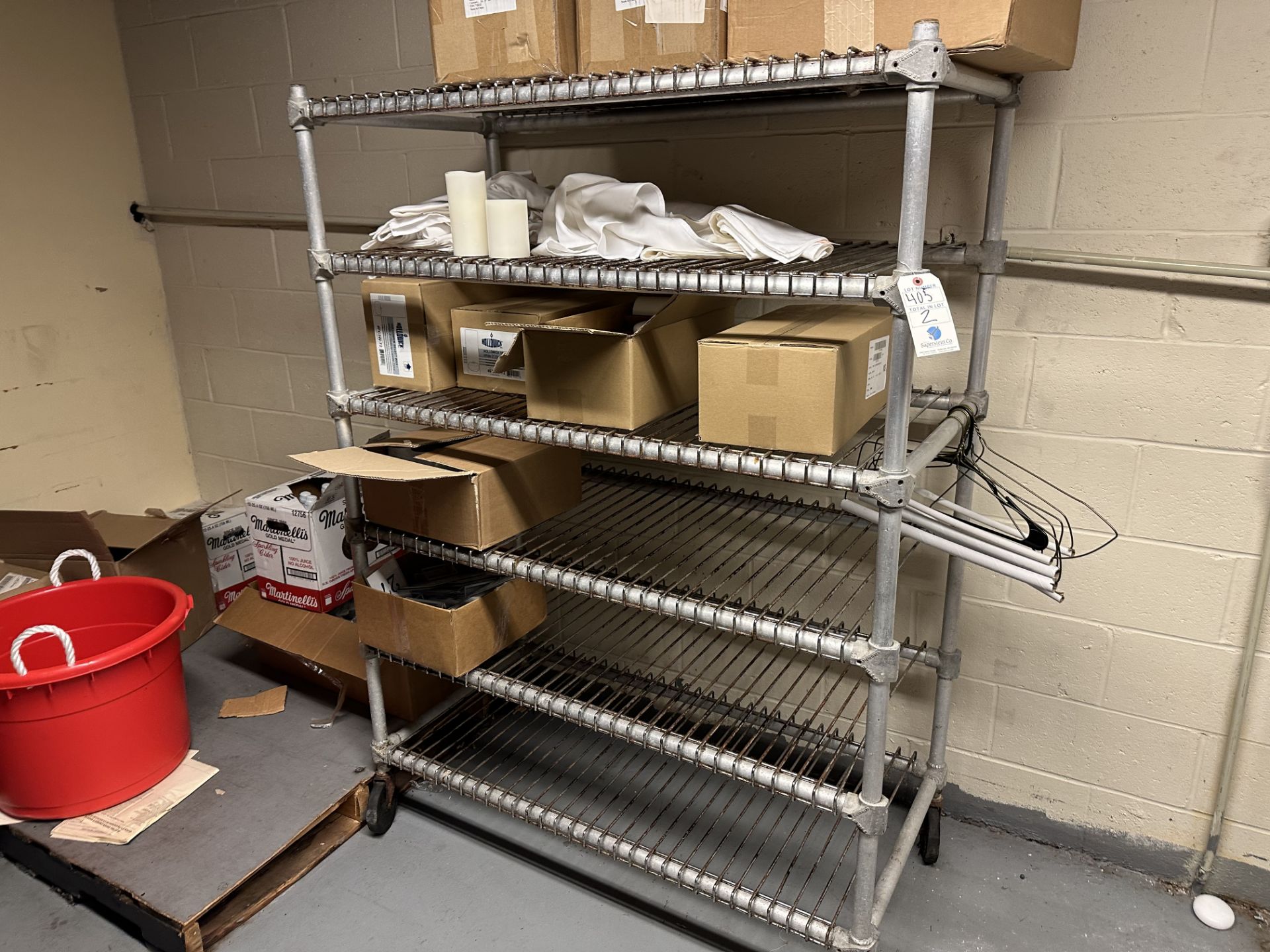 (2) Portable Metal Racks