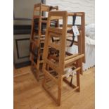 (7) Wood High Chairs (BEING SOLD BY THE PIECE - QTY x PRICE)