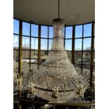 Italian Crystal Chandelier (LARGEST CHANDELIER IN NEW ENGLAND!!) 23'H x 18'W w/ 10,000 Crystals, 300