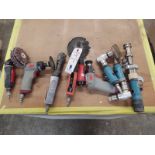 (9) Asst. Pneumatic Tools Buffers and Grinders