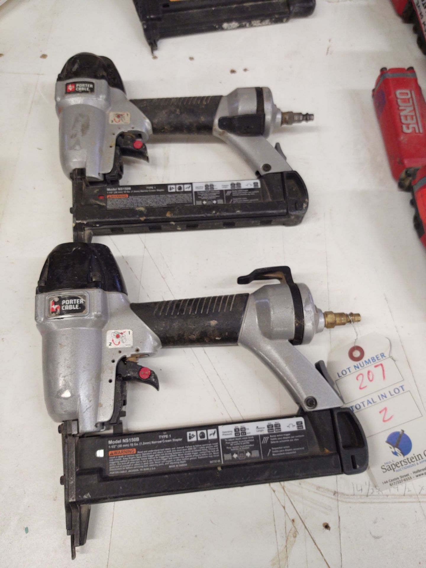 (2) Porter Cable Pneumatic Strip Nailers MS 150B