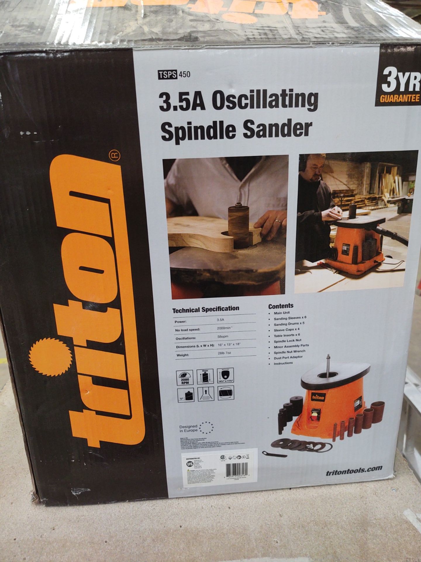 Triton Oscillating Spindle Sander #450 - Image 2 of 3