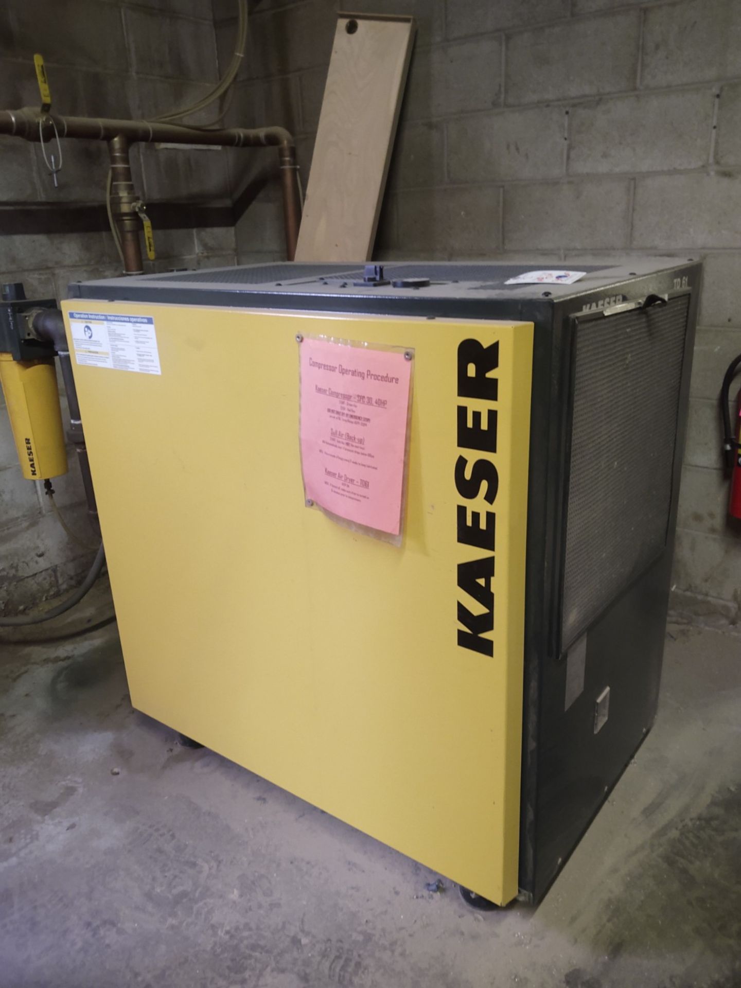 2017 Kaeser TD61, Refrigerated Air Dryer, 3 Phase,