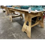 (4) 8' Collapsible Work Tables 38"H (BEING SOLD BY THE TABLE)