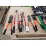 (Lot) Asst. Hand Tools, Cutters, Saws, And Hammers