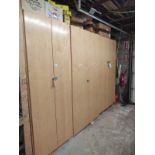 (Lot) in and On 3 Cabinets C/O: Abrasive discs, Pads, Sheets and Wood Filler In One Area(
