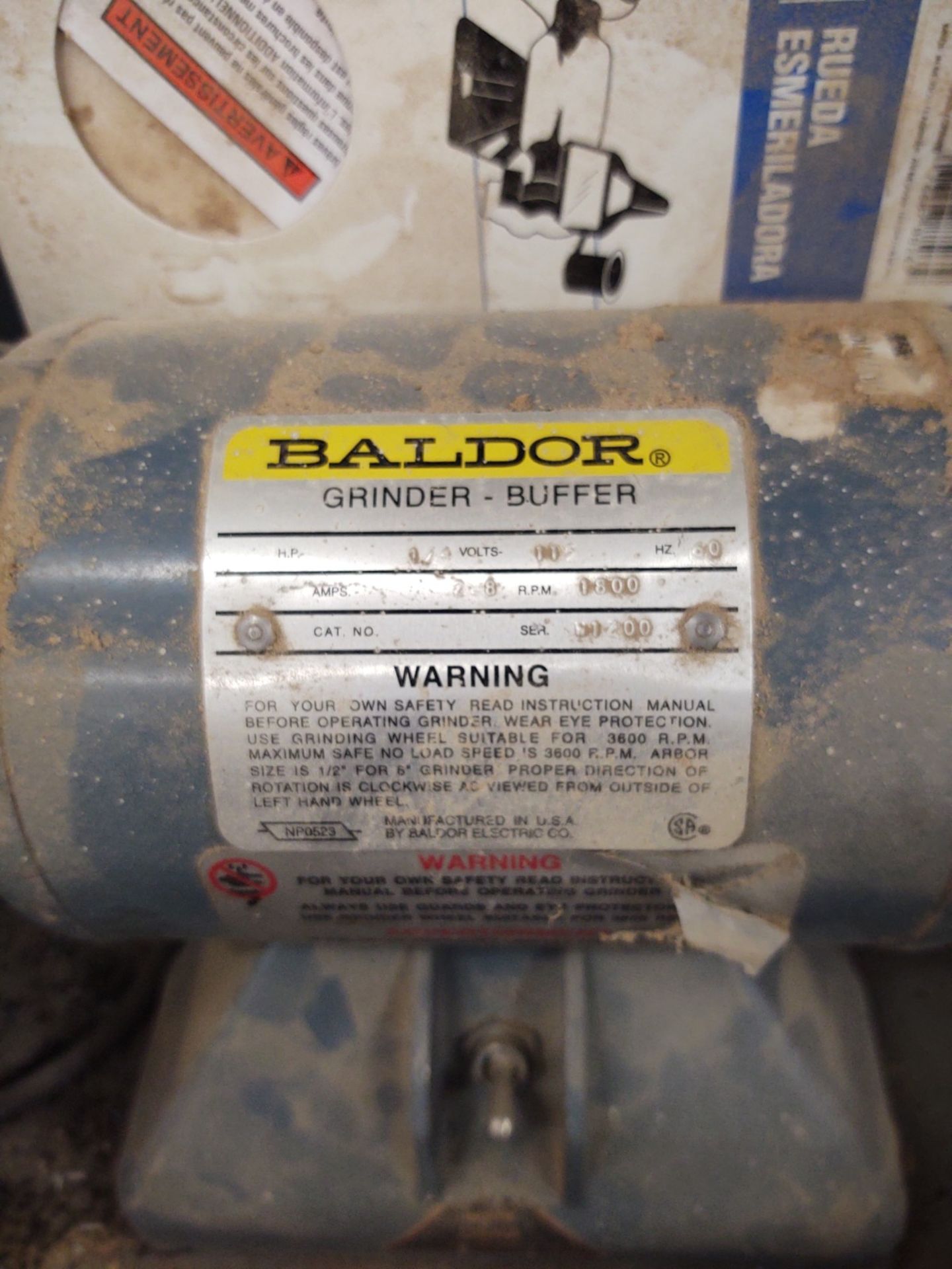 Baldor Double Sided Bench Top Grinder - Image 2 of 3