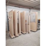 (4) Shop Made 3 Section Portable Partition