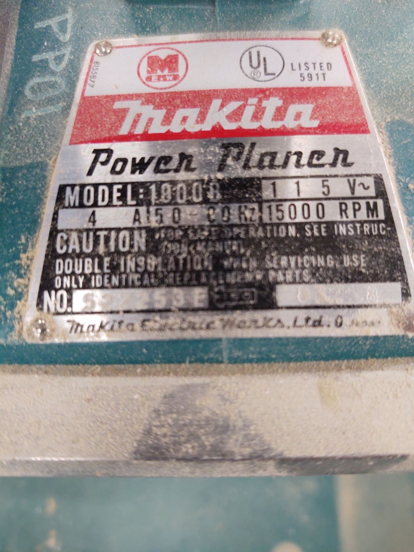 Makita Corded Power Planer #1900B - Image 2 of 3