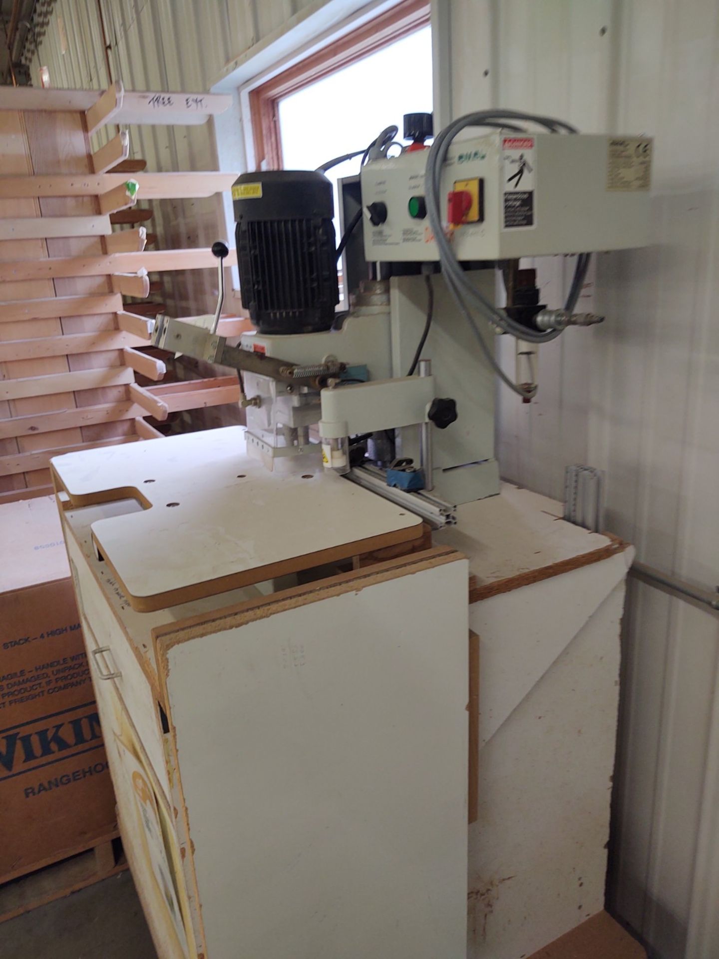 Omal #InsertC Electro Pneumatic Milling and Inserting Machine for Hinge Attachments w/ Portable