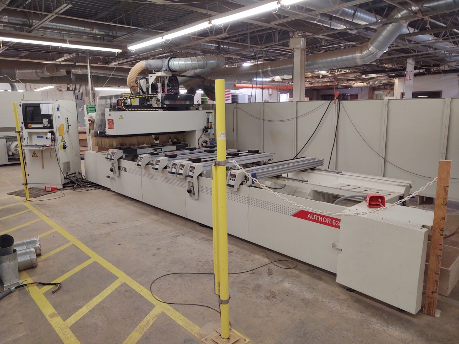 2007 Morbidelli Author 636 CNC Router Machine Center, 3 Axis, 10 Collet Tool Holder, 208V, 3