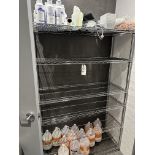 {LOT} In Janitorial Closet c/o: Soap, Spray Unit, Cedar Mop Unit, Mop Bucket, Dial Soap Refills,