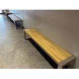 (2) Matching 6' Metal Base Benches