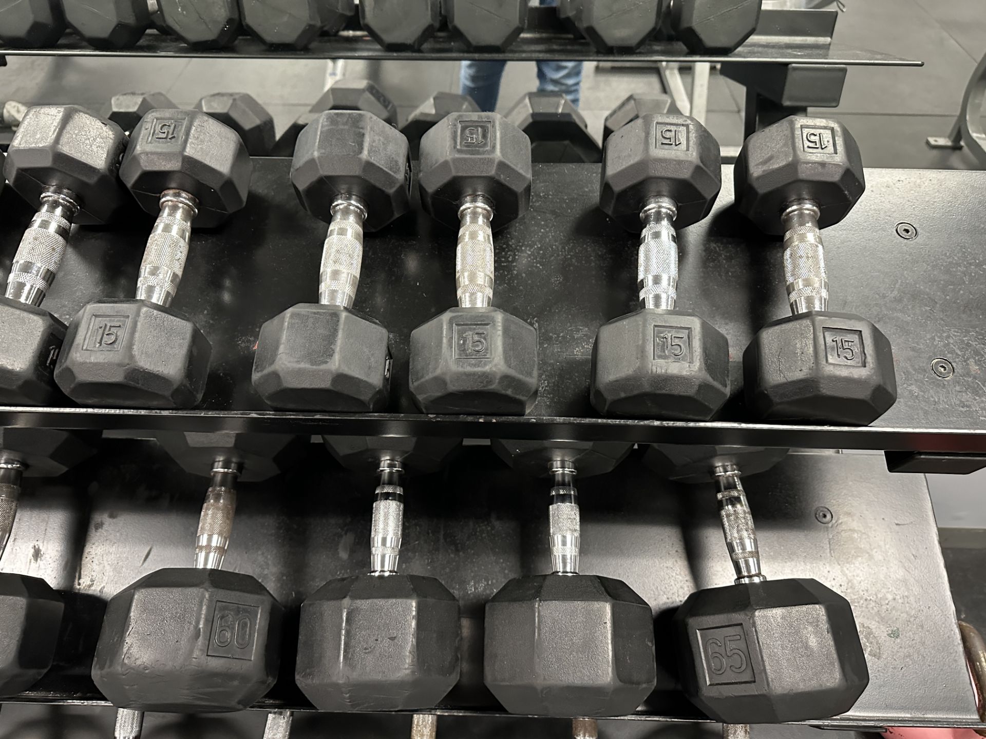 Full Set of Dumbbells Between 5 Lbs. - 100Lbs in 5 Lb. Increments (Excluding 50 Lb. And Adding Pairs - Image 4 of 4