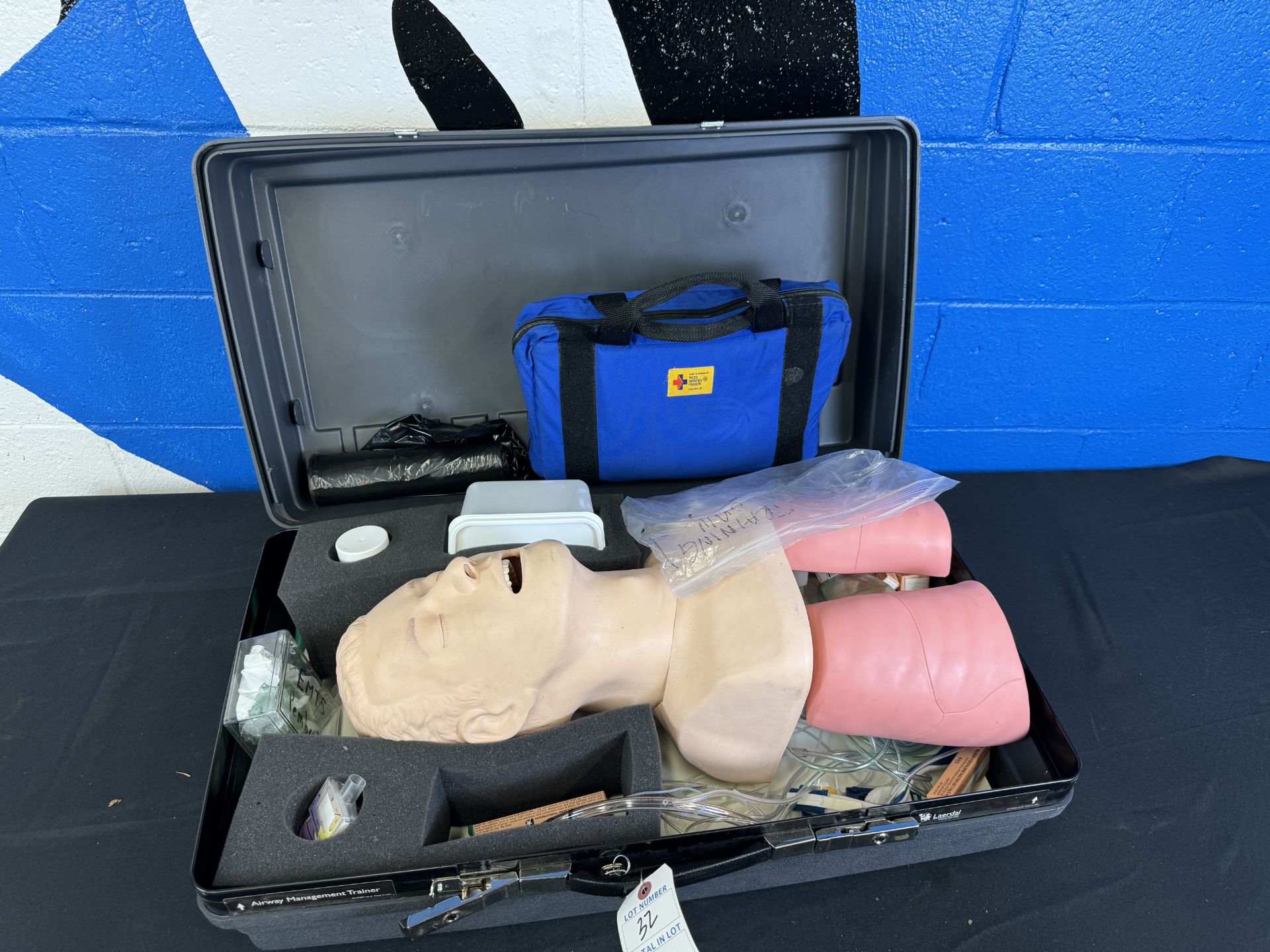 Laerdal Airway Management Trainer Adult Upper Torso Intubatable Dummy w/ Case