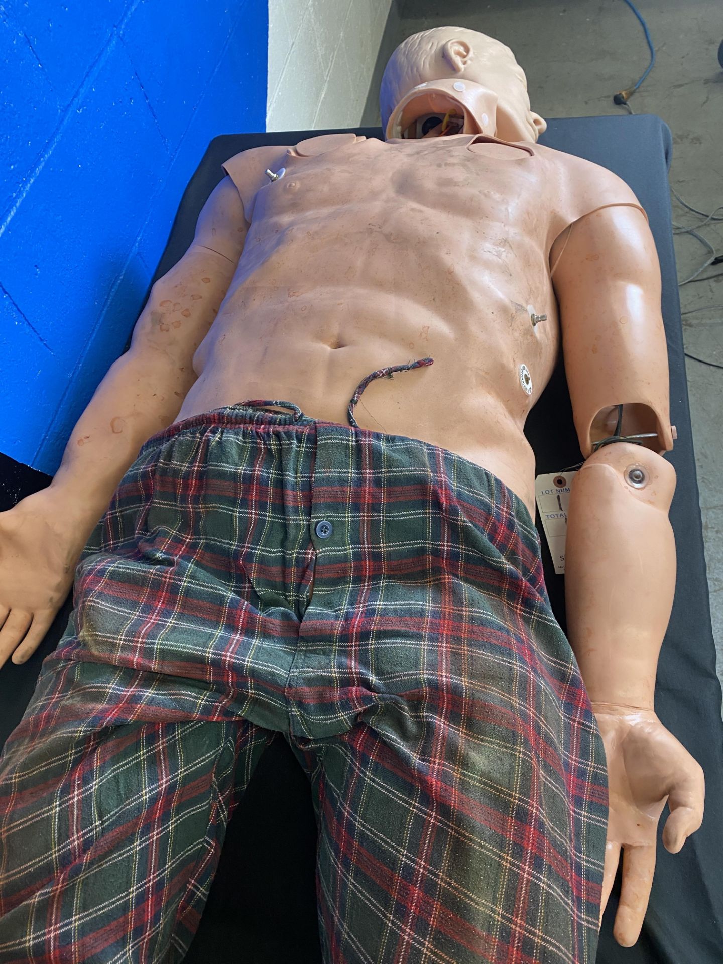 Adult Crisis Mannequin w/ CPR, Needle Chest Decompression, Blood Pressure, and Pulse, Defibrillate - Image 4 of 6